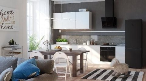 Okap kominowy GORENJE WHI6SYB 60 cm | sterowanie dotykowe | LED | czarny