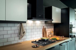 Okap kominowy GORENJE WHT9SYB 90 cm | sterowanie dotykowe | LED | czarny