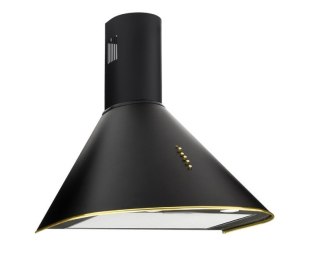 Okap kominowy AKPO WK-4 DANDYS GOLD 50 cm | LED | czarny