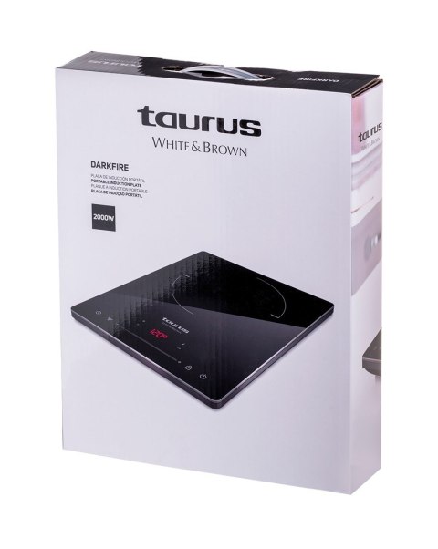 Kuchenka indukcyjna nastawna Taurus Darkfire | 2000 W | timer 3h | sterowanie dotykowe | czarny
