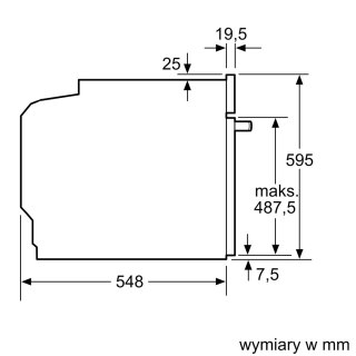 Piekarnik elektryczny Bosch HBA334EB4 Serie 4 71 l | termoobieg 3D | EcoClean Direct | prowadnice teleskopowe | czarny