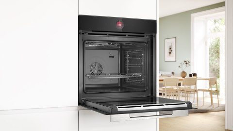 Piekarnik elektryczny Bosch HBG7341B2 Serie 8 71 l | AirFry | piroliza | termosonda | WiFi Home Connect | czarny