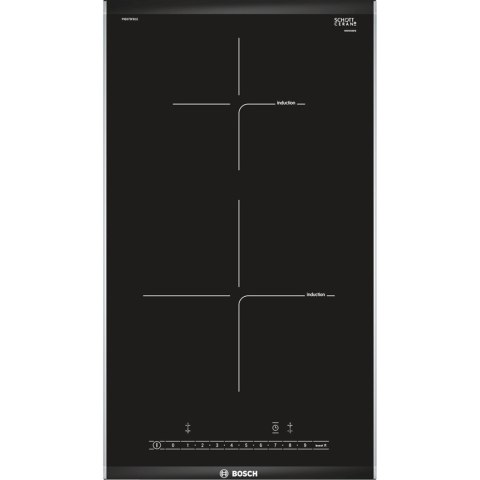 Płyta indukcyjna Bosch PIB375FB1E Serie 4 30 cm | 2 pola | PowerBoost | timer | czarny