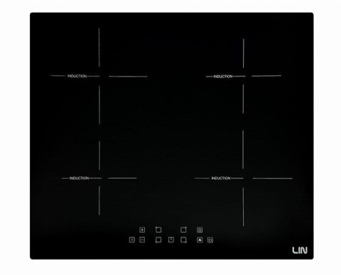 Płyta indukcyjna LIN LI-B47400 45 cm | 2 pola | PowerBoost | timer | czarny