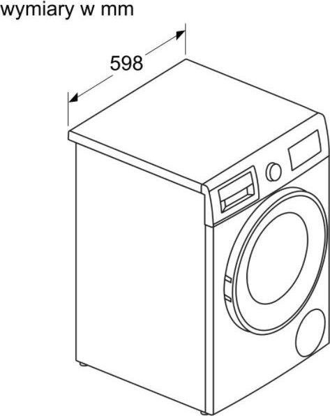 Pralko-suszarka BOSCH WNA13401PL Serie 4 | 8/5 kg | 1400 obr/min | klasa C/E | AutoDry | SpeedPerfect | Iron Assist