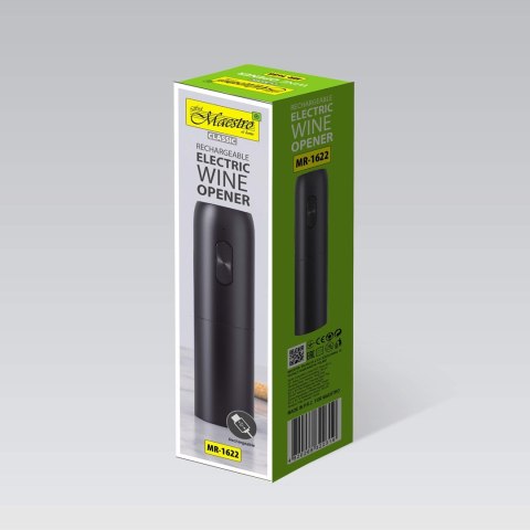 Korkociąg do wina elektryczny USB MAESTRO MR-1622
