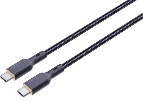 CB-KCC101 kabel USB-C - USB-C 1m 100W PD 5A 20V kevlar + nylonowy oplot AUKEY