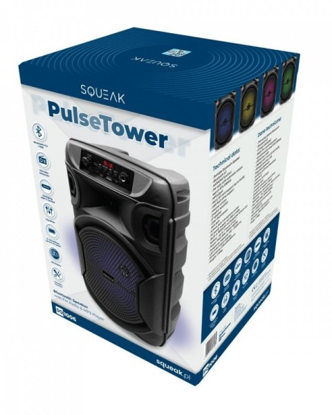 Głośnik Bluetooth 5.3 EDR PulseTower 1000W Funkcja Karaoke SQ1006 SQUEAK