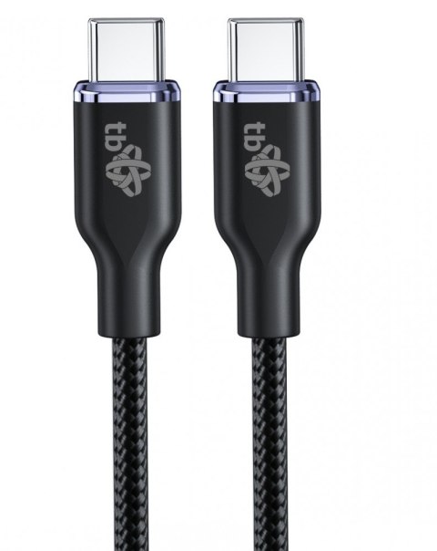 Kabel USB C - USB C 60W Glamour 1.5m czarny TB
