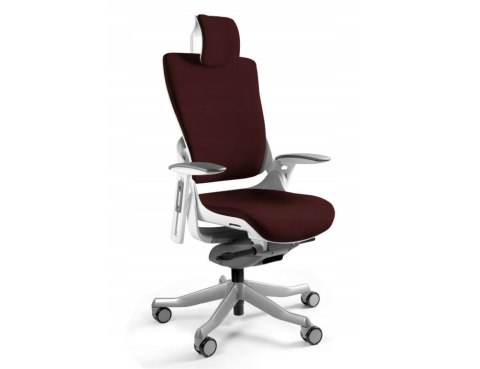 Fotel biurowy Wau 2 BL406 tkanina cocoa/biały