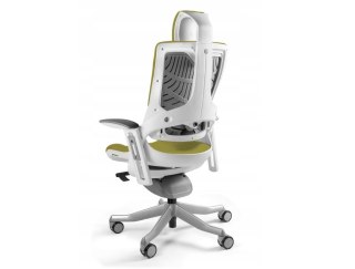 Fotel biurowy Wau 2 BL411 tkanina olive/biały