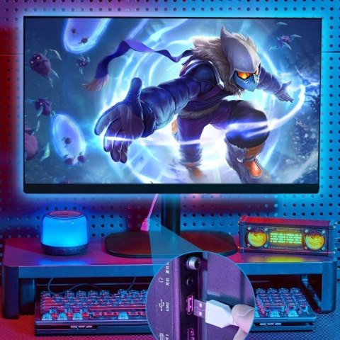 Taśma świetlna Vention RGB FPC LED z pilotem IR zasilanie USB 5V 2m