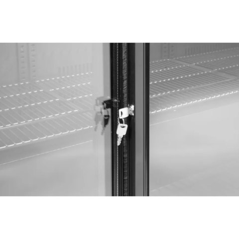 Lodówka chłodziarka barowa z 3 drzwiami suwanymi LED 308 l 160 W 135x52x87 cm