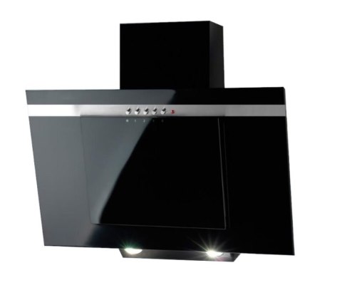 Okap kominowy AKPO WK-4 NERO LINE ECO 60 cm | LED liniowy | czarny