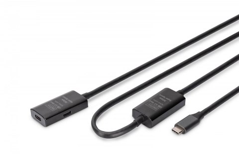 Kabel przedłużający aktywny USB-C - USB-C, USB 3.2 Gen1, 5Gbps, 10m Digitus