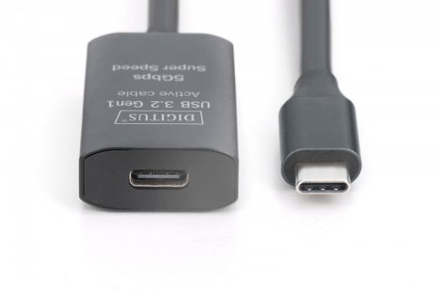 Kabel przedłużający aktywny USB-C - USB-C, USB 3.2 Gen1, 5Gbps, 10m Digitus