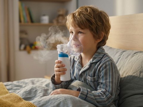 Inhalator do twarzy Esperanza MIST ECN005 (kolor biało-niebieski)