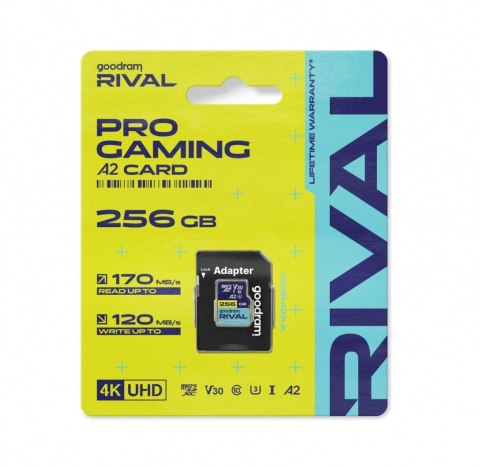 Karta pamięci microSD 256GB Rival UHS-I V30 U3 C10 A2 170/120MBs