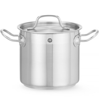 Garnek wysoki Profi Line z pokrywką dno Sandwich 70 l śr. 450 x 450 mm - Hendi 832929 Hendi
