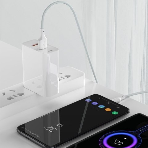 2x kabel USB USB-C szybkie ładowanie Power Delivery Quick Charge 40 W 5 A 1.5 m biały BASEUS