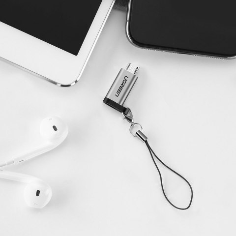 Adapter przejściówka z USB-C na micro USB - szary UGREEN