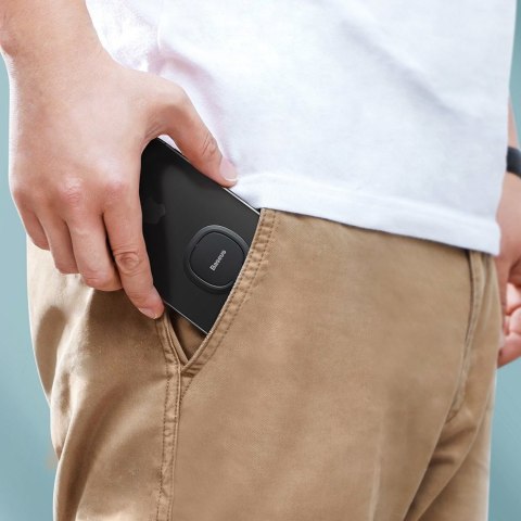 Ultracienki samoprzylepny uchwyt ring podstawka do telefonu srebrny BASEUS