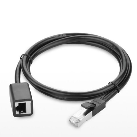 Przedłużacz do kabla skrętki FTP Ethernet RJ45 Cat 6 1000 Mbps 2m czarny