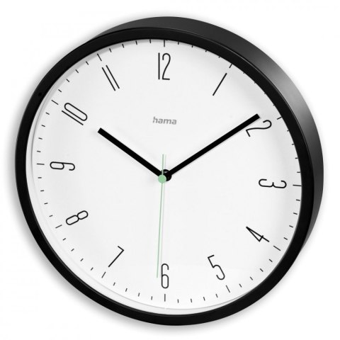 Zegar ścienny Capri 25 cm Czarny Hama