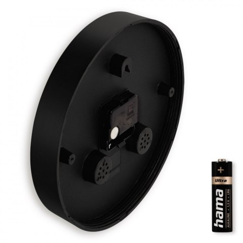 Zegar ścienny Capri 25 cm Czarny Hama