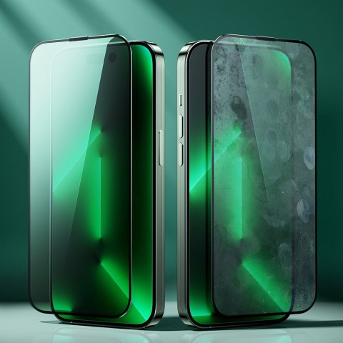 Zielone szkło hartowane do iPhone 14 Pro Max z filtrem Anti Blue Light na cały ekran Knight