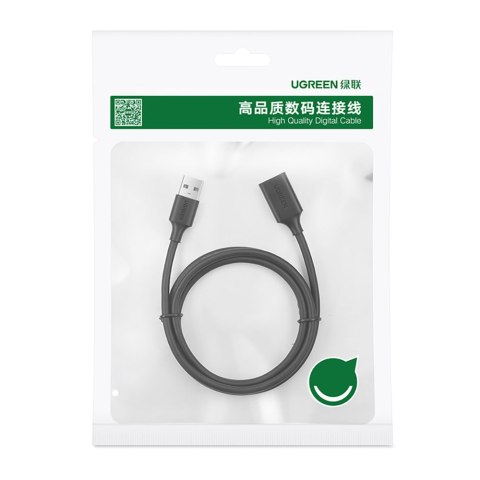 Przedłużacz adapter do kabla przewodu USB 2.0 50cm czarny UGREEN