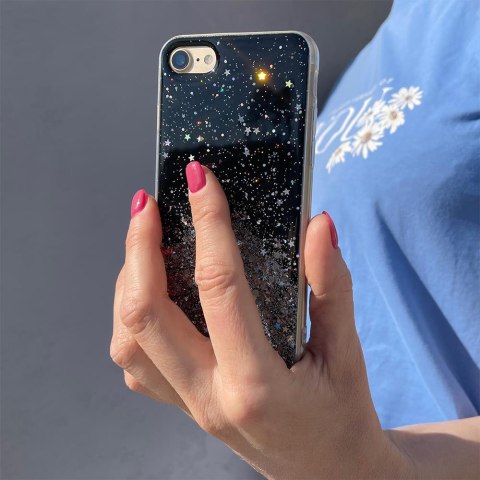 Błyszczące etui pokrowiec z brokatem Samsung Galaxy A22 4G Star Glitter przezroczysty