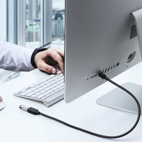 Przedłużacz przejściówka kabla USB-A 3.0 5Gb/s 0.5m czarny UGREEN