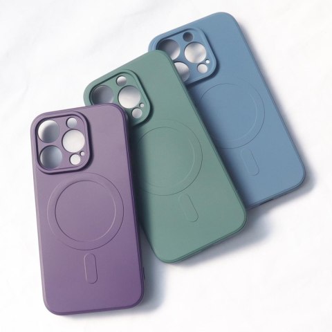 Silikonowe etui z MagSafe do iPhone 15 Pro Silicone Case szare HURTEL