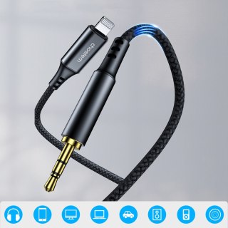 Kabel przewód audio AUX iPhone Lighting - mini jack 3.5mm 2 m - czarny CHOETECH