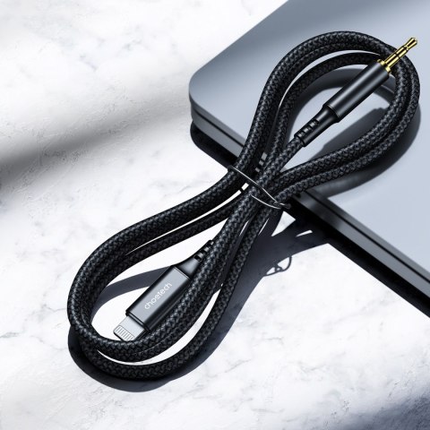Kabel przewód audio AUX iPhone Lighting - mini jack 3.5mm 2 m - czarny CHOETECH