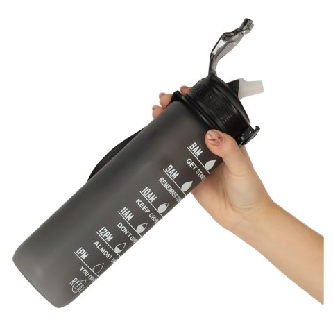 Butelka na wodę bidon 1l czarna Kik Sp. z o. o. Sp. k.