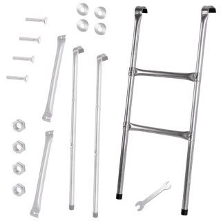 Drabinka do trampoliny ogrodowej schodki uniwersalna metalowa 86,5 x 37 cm Kik Sp. z o. o. Sp. k.