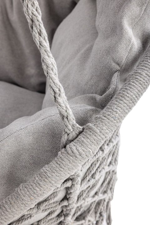 Huśtawka ogrodowa LUARO bocianie gniazdo z poduszką XXL szare 80cm 150kg Kik Sp. z o. o. Sp. k.