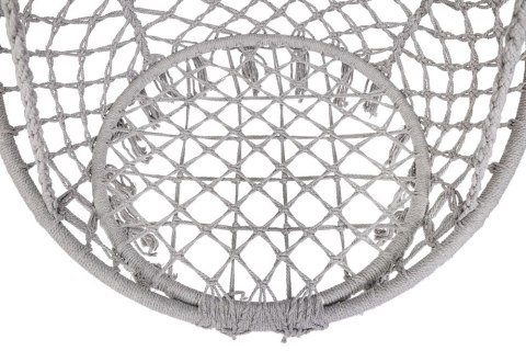 Huśtawka ogrodowa LUARO bocianie gniazdo z poduszką XXL szare 80cm 150kg Kik Sp. z o. o. Sp. k.