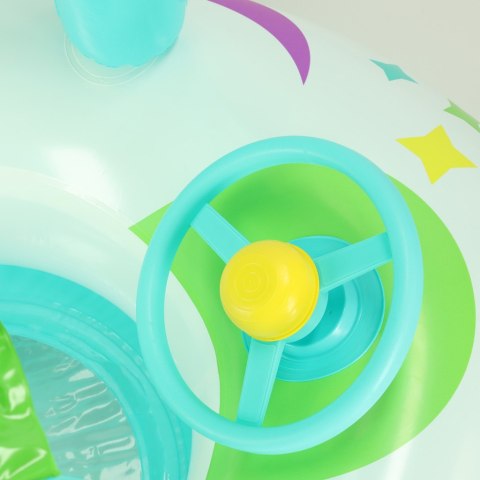 Kółko do pływania koło dmuchane z kierownicą pontonik dla dzieci z siedziskiem BESTWAY 34149 Kik Sp. z o. o. Sp. k.