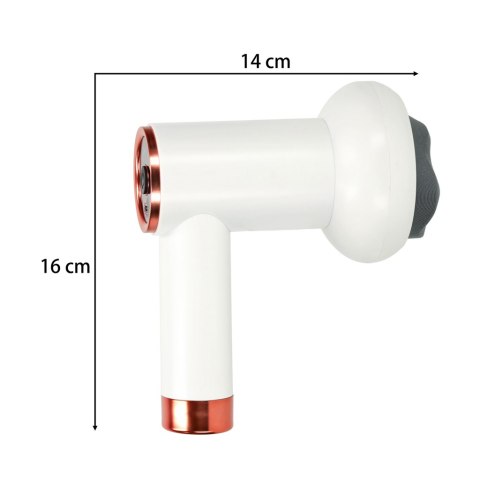 Pistolet do masażu masażer do pleców ciała pleców ujędrniający antycellulitowy bezprzewodowy wyszczuplający 5w1 Kik Sp. z o. o. Sp. k.