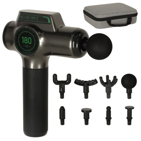 Pistolet do masażu masażer do pleców ciała wyświetlacz LED 8w1 Kik Sp. z o. o. Sp. k.