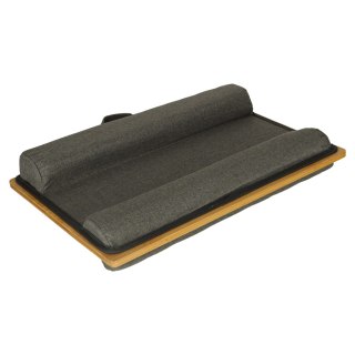 Stolik pod laptopa przenośny taca do łóżka na kolana podstawka drewniany z poduszką Kik Sp. z o. o. Sp. k.