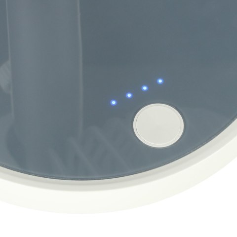 Wentylator biurkowy wiatrak przenośny bezprzewodowy USB z akumulatorem regulowany 4 poziomy mocy LED 38cm biały Kik Sp. z o. o. Sp. k.