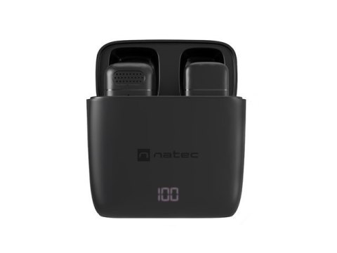 Mikrofon HOPPER krawatowy bezprzewodowy USB-C Natec