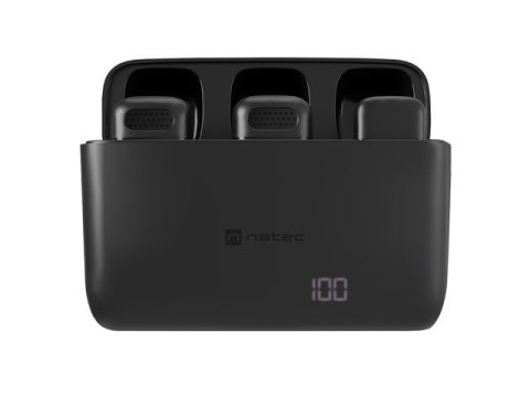 Mikrofon Natec HOPPER krawatowy bezprzewodowy USB-C (2szt.) Natec