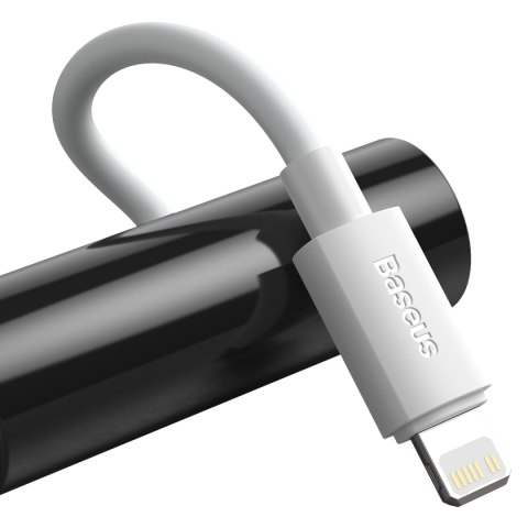 2x Kabel przewód Simple Wisdom iPhone Lightning - USB-C 20W 1.5 m - biały BASEUS