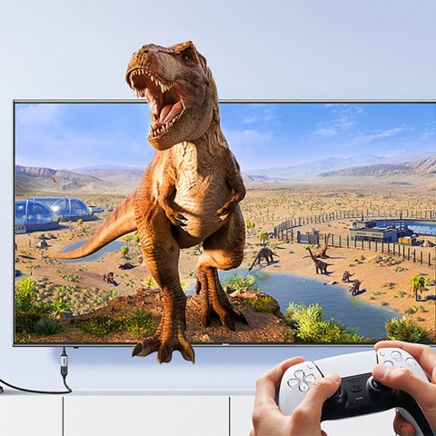 Kabel przedłużacz przewód HDMI (męski) / HDMI (żeński) 8K 15cm - szary UGREEN