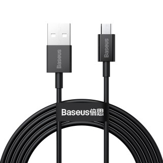 Kabel przewód Superior USB-A - micro USB 2A 2m - czarny BASEUS